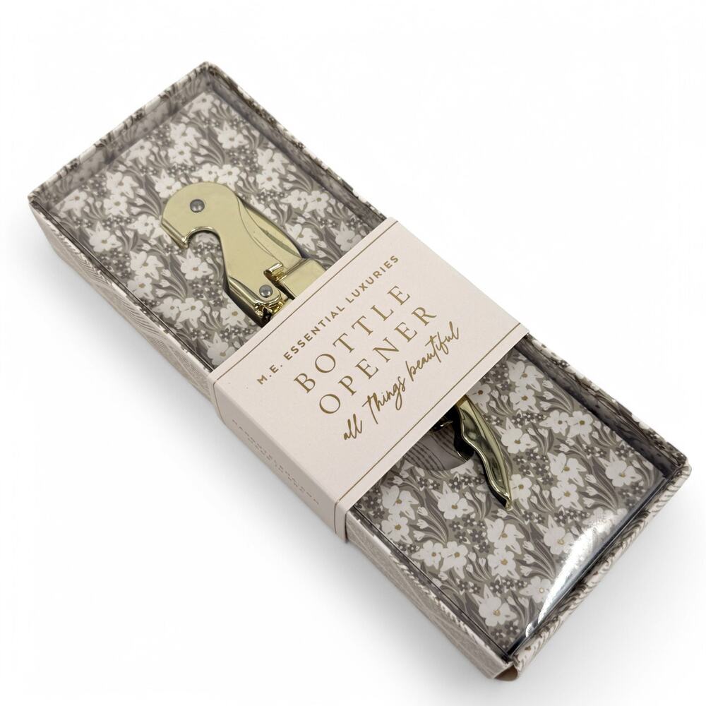 Margot Elena Shiny Gold Bottle Opener M.E. Essential Luxuries New in Box